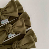 OLIVE BOW KNOT HEADBAND