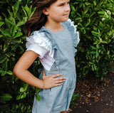 Chambray Frilly Playsuit