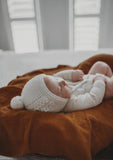 Ivory Merino Wool Bonnet & Booties