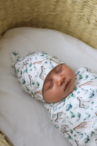 Safari Jersey Wrap with Beanie