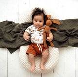 Dino Organic Short Sleeve Bodysuit SS22
