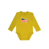 Supercat Long Sleeve Bodysuit- Mustard