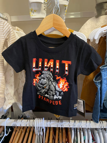 UNIT STAMPEDE KIDS TEE- BLACK