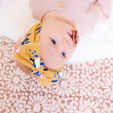 Mustard Peony Bow Knot Headband