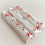 Ballerina Organic Wash Cloths - 3 Pack d