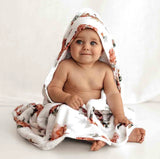 Rosebud Organic Hooded Baby Towel