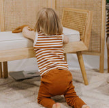 Biscuit Stripe Organic Singlet SS22