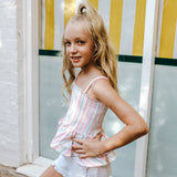 Sorbet Stripe 2 in 1 Shirred Top/skirt